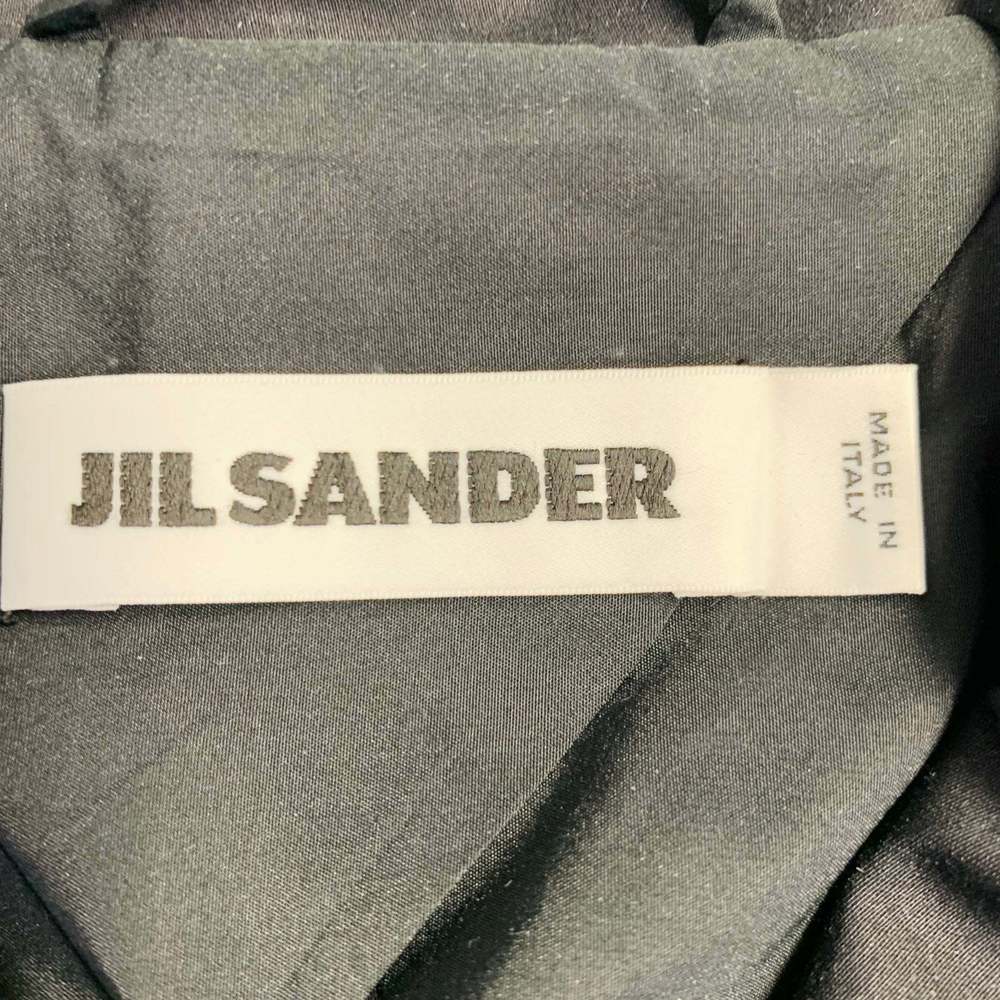 JIL SANDER Black Cotton Blend Button Up Jacket Blazer - Picture 4 of 6